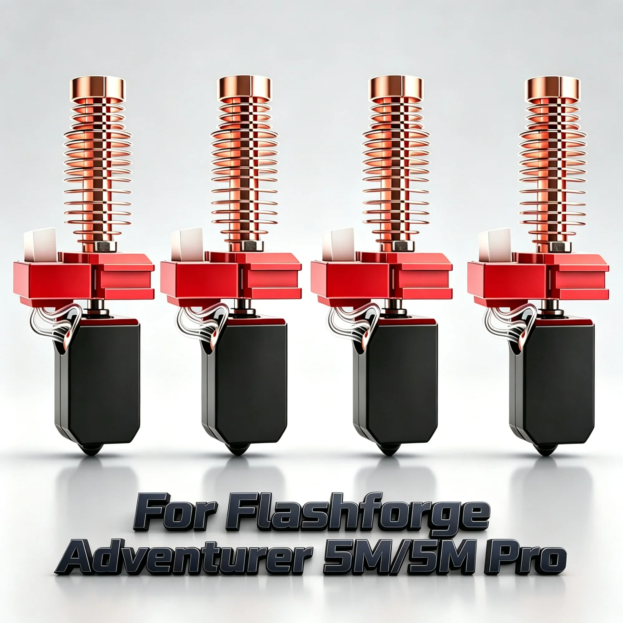 New Upgrade Hotend For Flashforge Adventurer 5M / 5M Pro Pinting Head 280℃ Ceramic Heating Block Kit AD5M Hard Steel Nozzle Hot