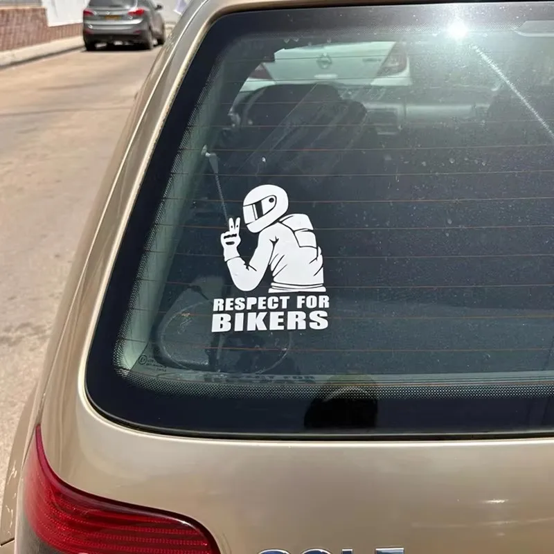 Various Sizes Respect For Bikers Car Sticker Waterproof Sticker Decal Funny Vinyl Bike Motorcycle Auto Car Styling Decoration