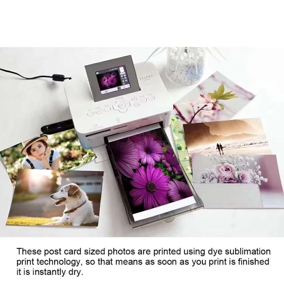 72 Sheets Photo Paper Canon Selphy Printer P Tray for 6 inch Photo Paper for Canon Selphy CP1300 CP200 CP1500 CP800 S1 ES2