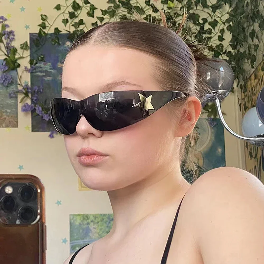 Punk Sports Sunglasses UV400 Goggles Wrap Around Sun Glasses Women Men Designer Shades Fashion Eyewear