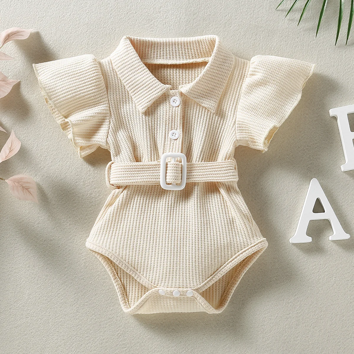 Zomer Babymeisje Outfits Koreaanse Schattige Katoenen Bodysuit Met Korte Mouwen Baby Rompertjes Baby Jumpsuit Pasgeboren Kleding 0 3 Maanden Bc1765