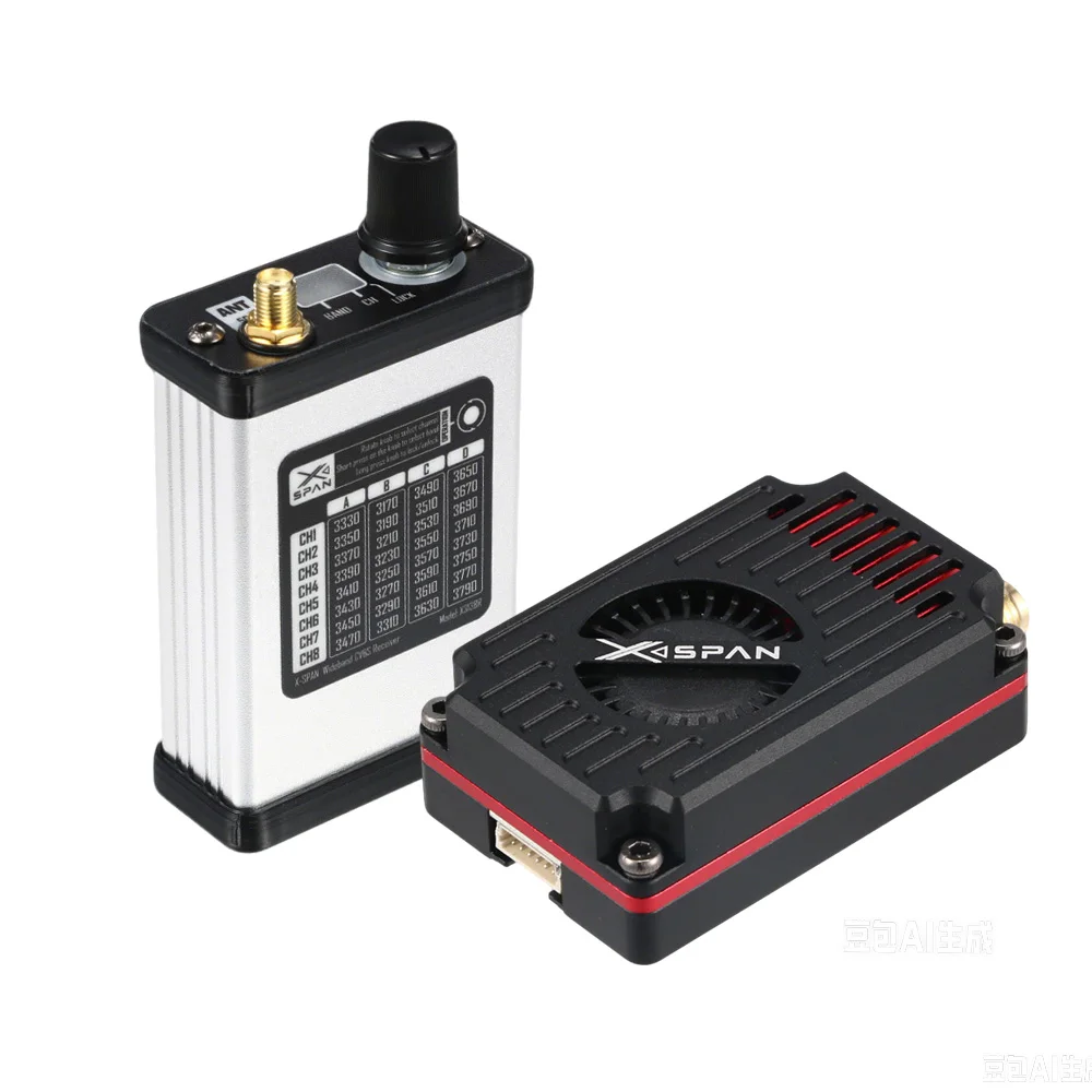 Rushfpv Rush XSPAN 3.1G-3.8G 5W 32CH Vtx (Video Transmitter) & Vrx (Video Receiver) For RC FPV Drone DIY Parts