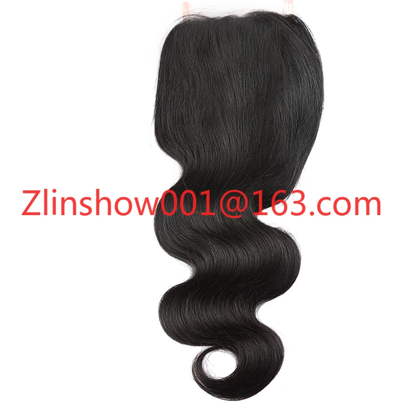 Wholesale Price Natural Color Body Wave Virgin Brazilian Hair 4x4 Lace Closure Frontal Closure Toupee