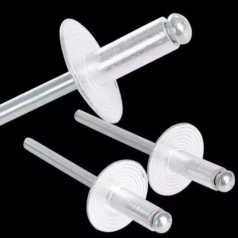 165pcs aluminum large flange blind rivets, Pop blind rivets, 3/16x1/2 inch, Pop rivets, blind flange rivets, aluminum Pop rivets