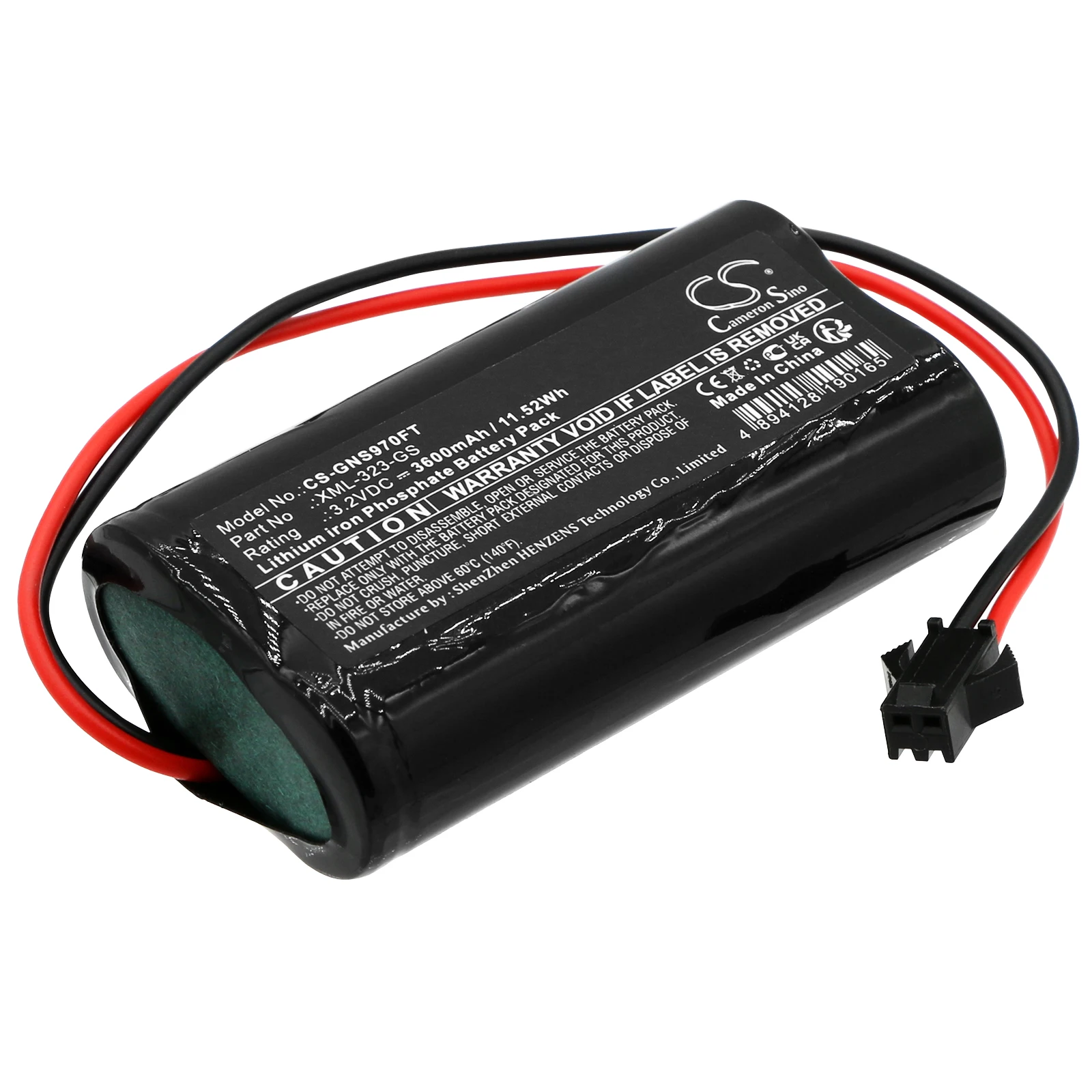 CS Replacement Battery For Gama Sonic GS-103, GS-104, GS-94, GS-94B, GS-97F-GE, GS-97N XML-323-GS 3600mAh / 11.52Wh Vacuum