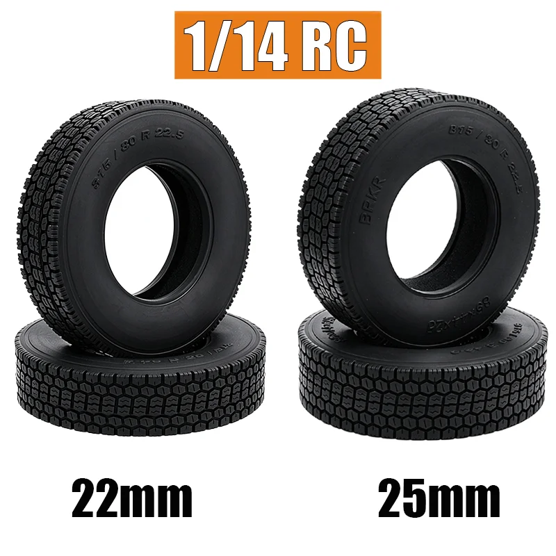 Simulation 1 Pair 1/14 Rubber Tire for 1/14 Tamiya RC Truck Tipper for SCANIA 770S R620 for VOLVO ACTROS AROCS wheel Rim