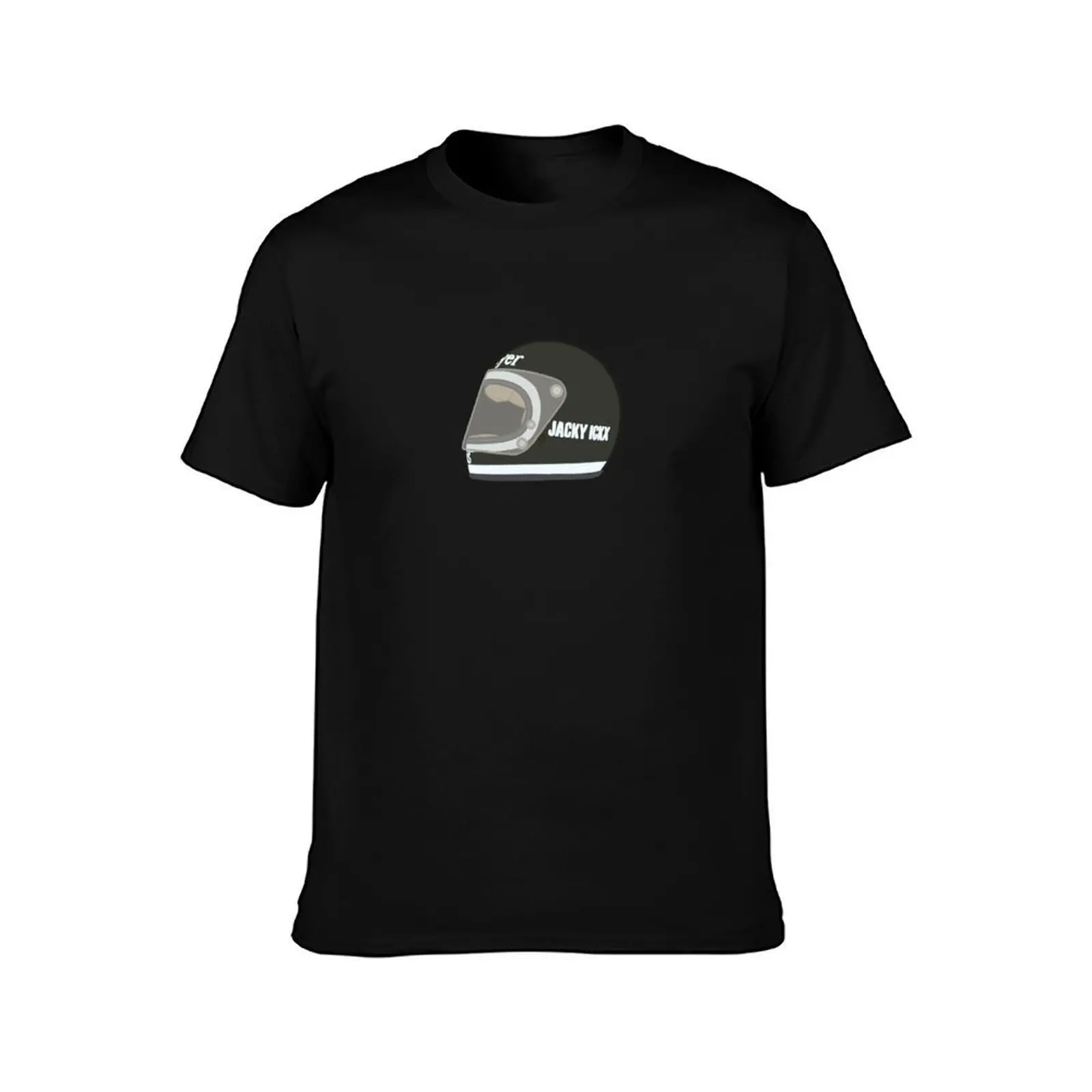 Jacky Ickx 1974 Helmet T-Shirt, Summer Casual Cotton Tee, Oversized Streetwear Tops, Vintage Graphic Print, Unisex Men Women
