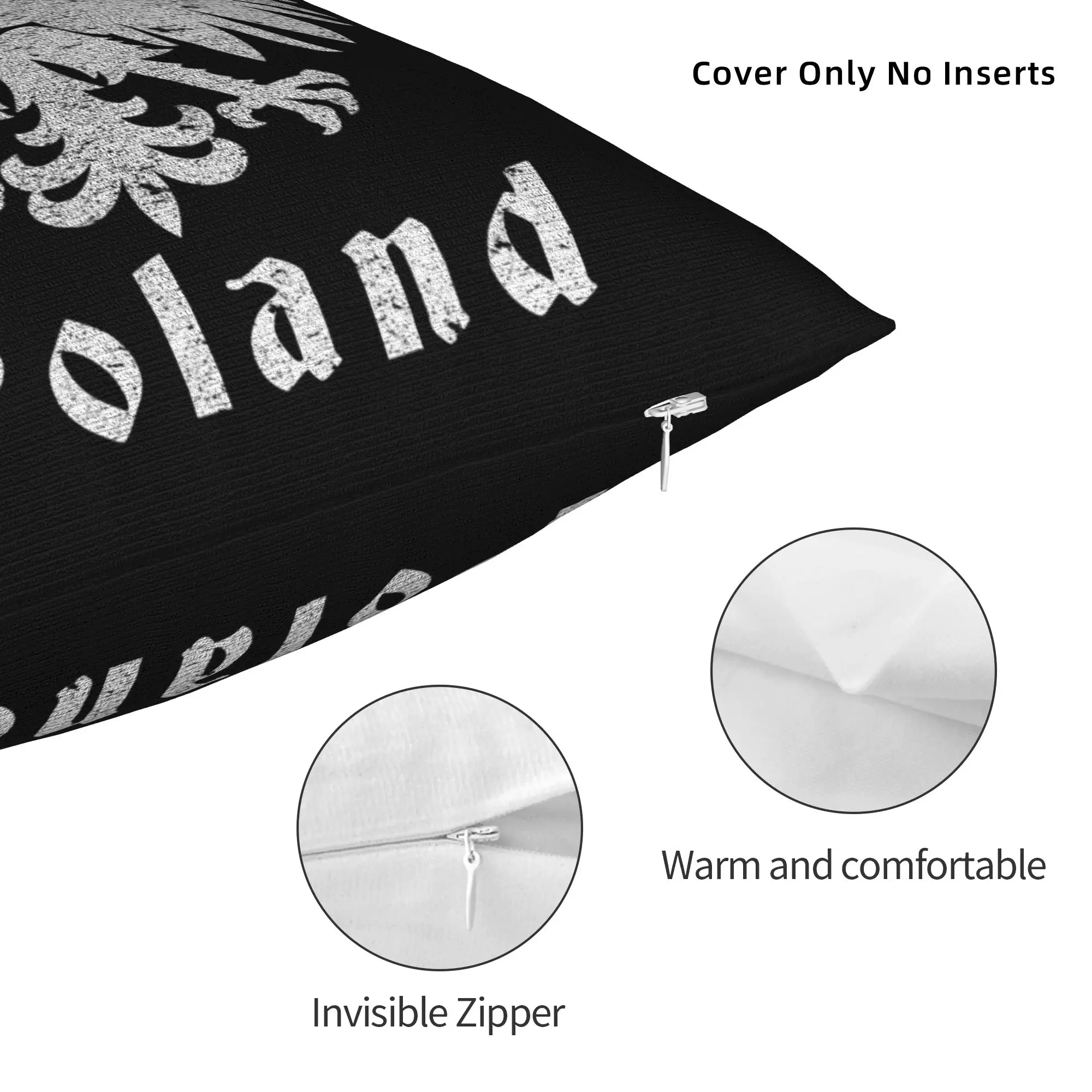 Soft Polish Eagle Coat of Arms Poland Pillowcase Polyester Cushion Cover Decorations Polska Pillow Case Cover Seat Dropshipping