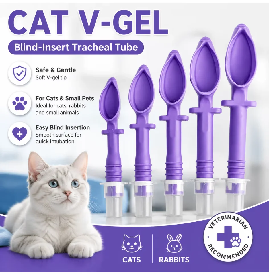 Vet Tech Accessories - Veterinary Cat V-Gel Supraglottic Airway Device