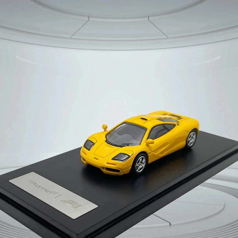 Artículo de coleccionista a escala 1/64, supercoche, modelo de coche deportivo F1, simulación de coche de aleación, vehículos de juguete fundidos a