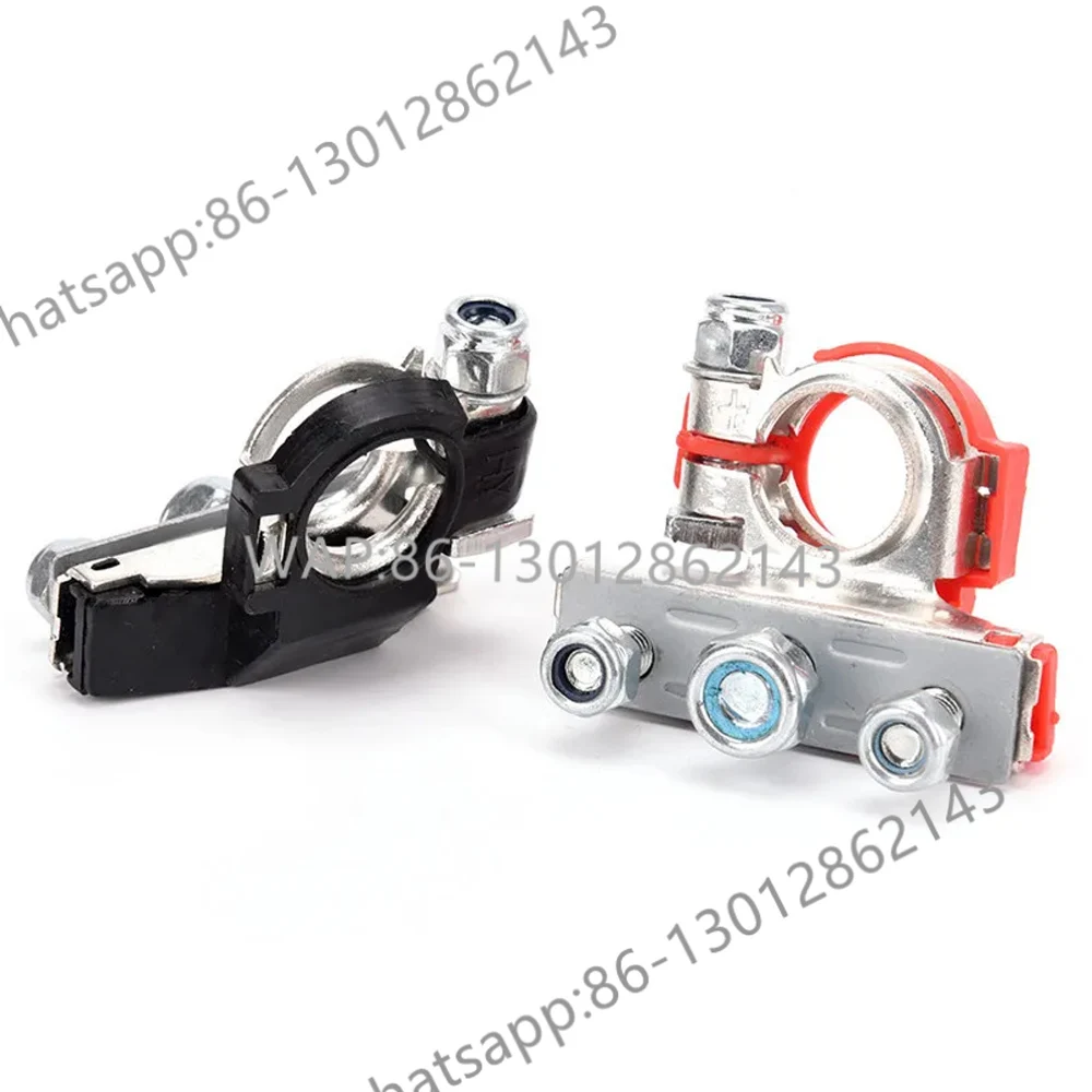 

1 пара автомобильных верхних клемм аккумулятора 12 В 24 В, кабельные зажимы, клеммные разъемы для авто, каравана, лодки, мотоцикла, автомобиля