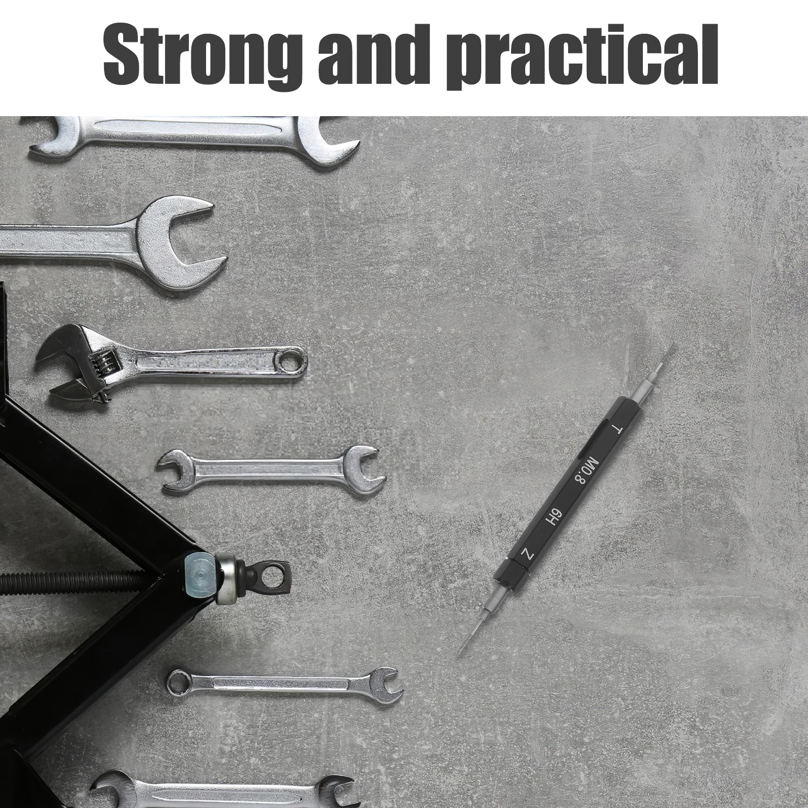 

Thread Plug Gauge M0.8x0.2 Metric Precision Screw Thread Checker Steel Tool for Machining Automotive Workshop Use