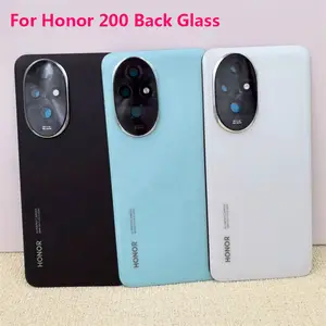 Bilashmart Back Glass Cover HONOR 200/Honor200 5G ELI NX9 Back Door Replacement Hard Battery CaseRear Housing Cover With Camera Lens