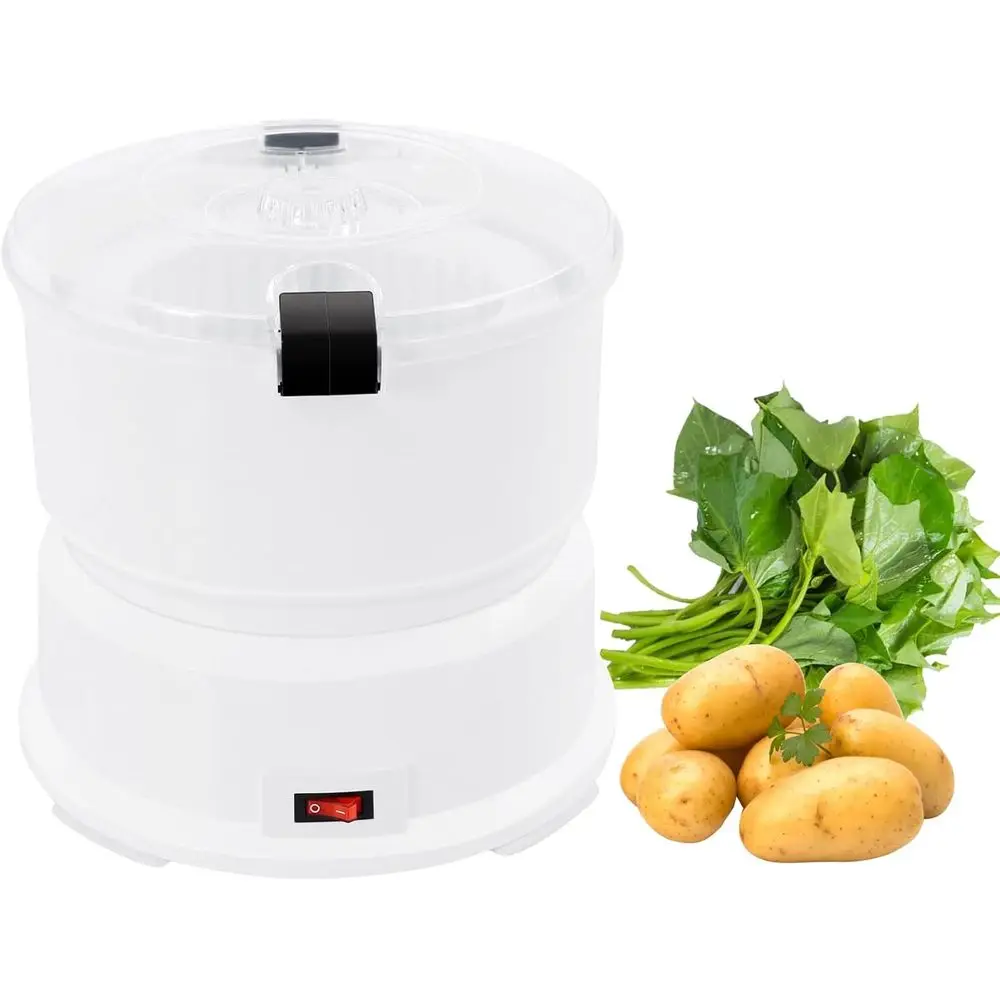 

Dual-Purpose 85W Electric Potato Peeler, Ideal for Home and Business, White
