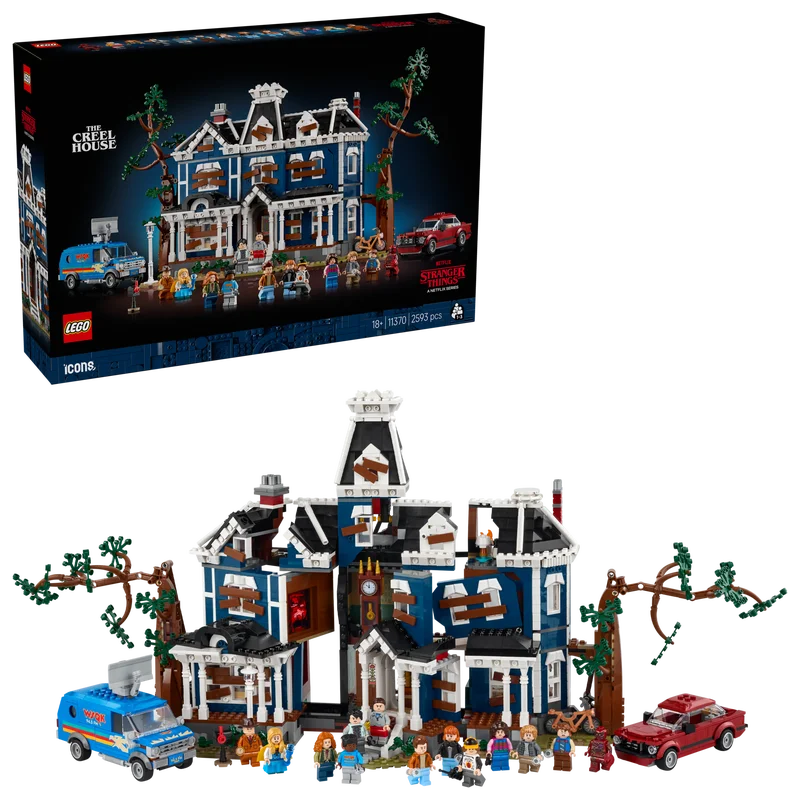 

LEGO® Icons Stranger Things: The Creel House 11370 Mini House with 13 Minifigure Building for Adults 2593Pieces