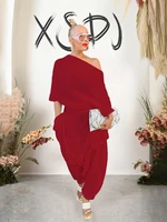 Womans Clothing Plus Size Jumpsuit Backless V Neck Ladies Solid Color One Piece Outfit Cargo Pant Sexy Summer Loose Jumpsuit - Image 5