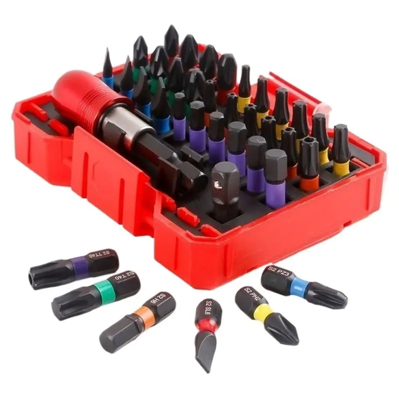 AB42-Screwdriver Bit Set Household Hardware Bit Set Mobile Phone Repair Kit Compatible With Power Drills Screwdriver Tool Set