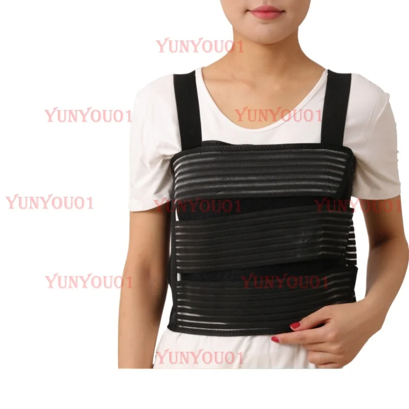 Rib Fixation Strap Double Shoulders Chest Fixation Strap Breast Chest Strap Elastic