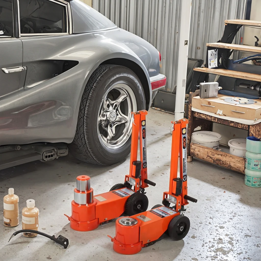 عالية الجودة 80 طن مقبض قابل للطي رافعة هيدروليكية هوائية الثقيلة الهواء مقبس أرضية هيدروليكي للسيارات والشاحنات #1