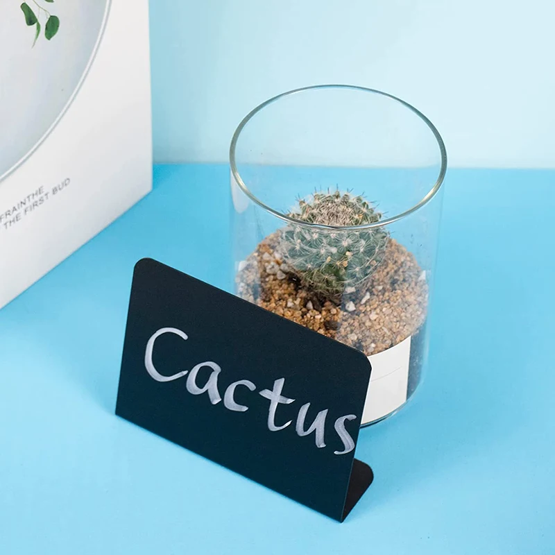 Mini Sinal Quadro com Base Place Cards, Tags de nome, Handheld Menu Blackboard para praticar a escrita, 5pcs