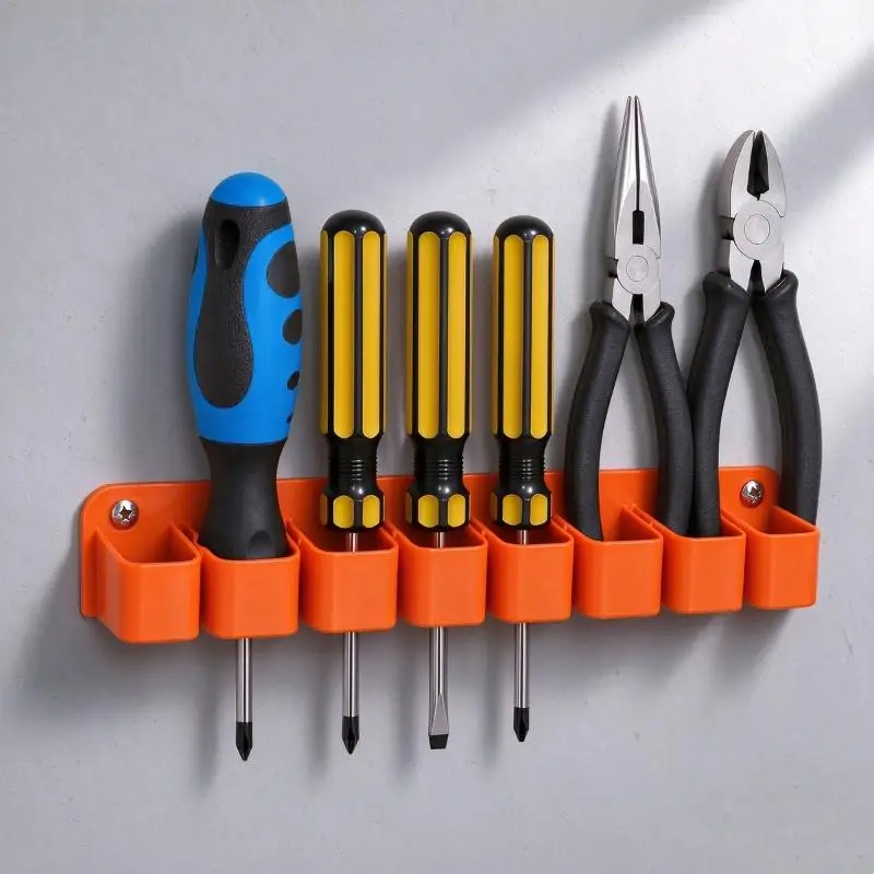 2Pcs Heavy Duty Wall-Mounted Tool Storage Rack Garage Tool Organizer Suitable For Screwdrivers And Pliers