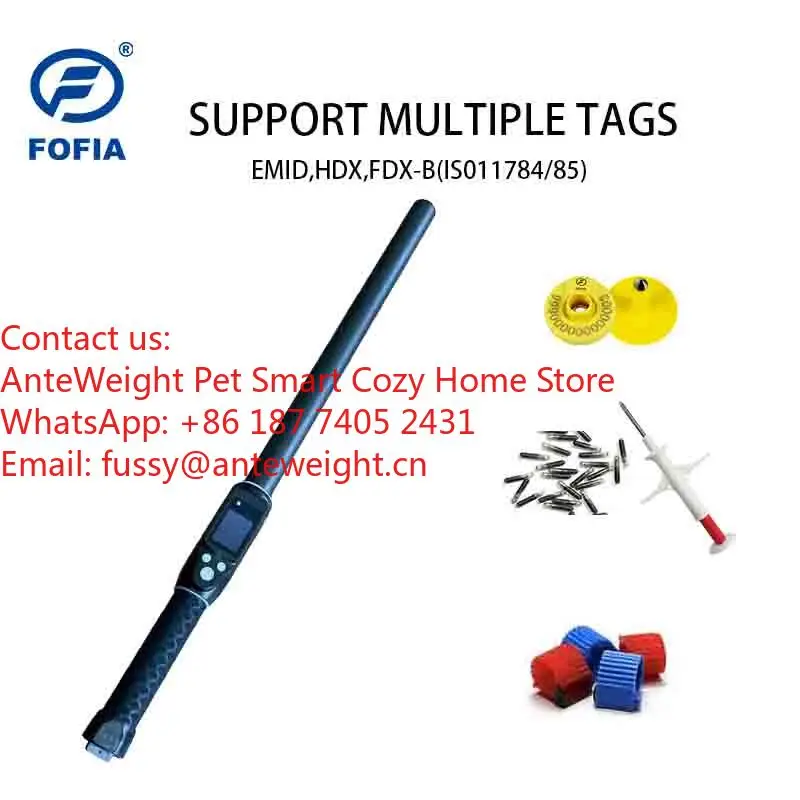134.2khz Long Stick Handheld Rfid UHF Microchip Scanner Hdx Ear Tag Reader Fdx-b Animal Scanner Animal Tag Reader