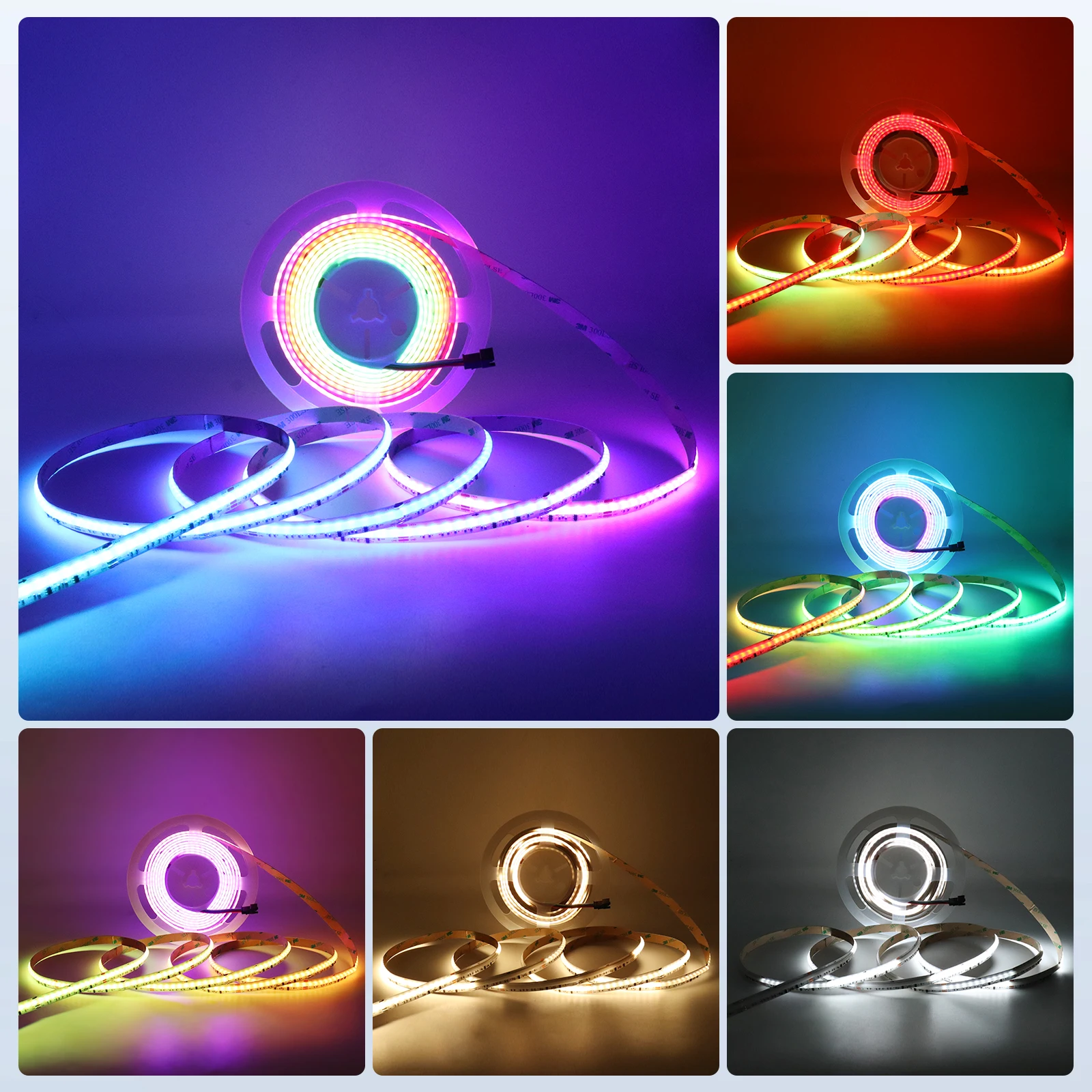 striscia-led-cob-intelligente-spi-rgbcct-con-controllo-wifi-bluetooth-alexa-e-google-ws2811-indirizzabile-840-led-multicolore