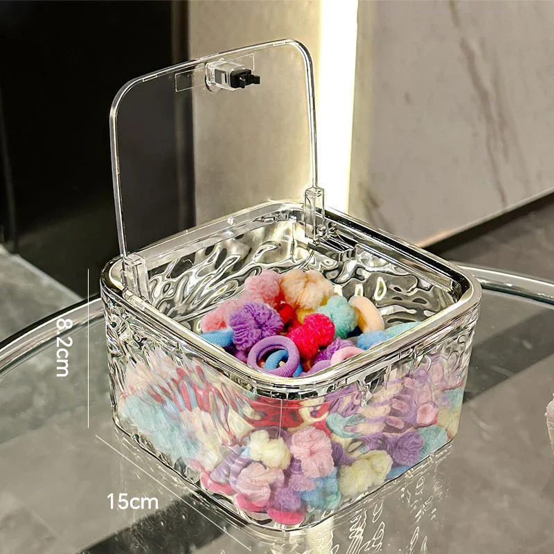 Storage Box Organizer Boxes Bathroom Accessories Jewelry Makeup Stationery For Home Desktop Hair Clip, Hair Loop Organization