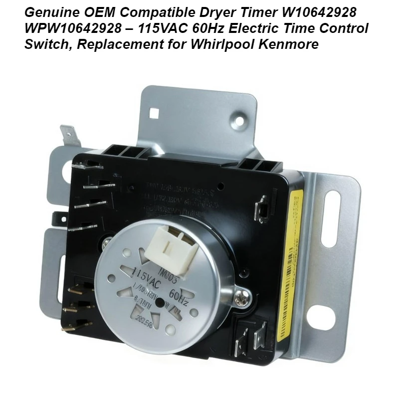 

W10642928 WPW10642928 Dryer Timer Replacement – 115VAC 60Hz Electric Timer, Fits Whirlpool Kenmore Dryers
