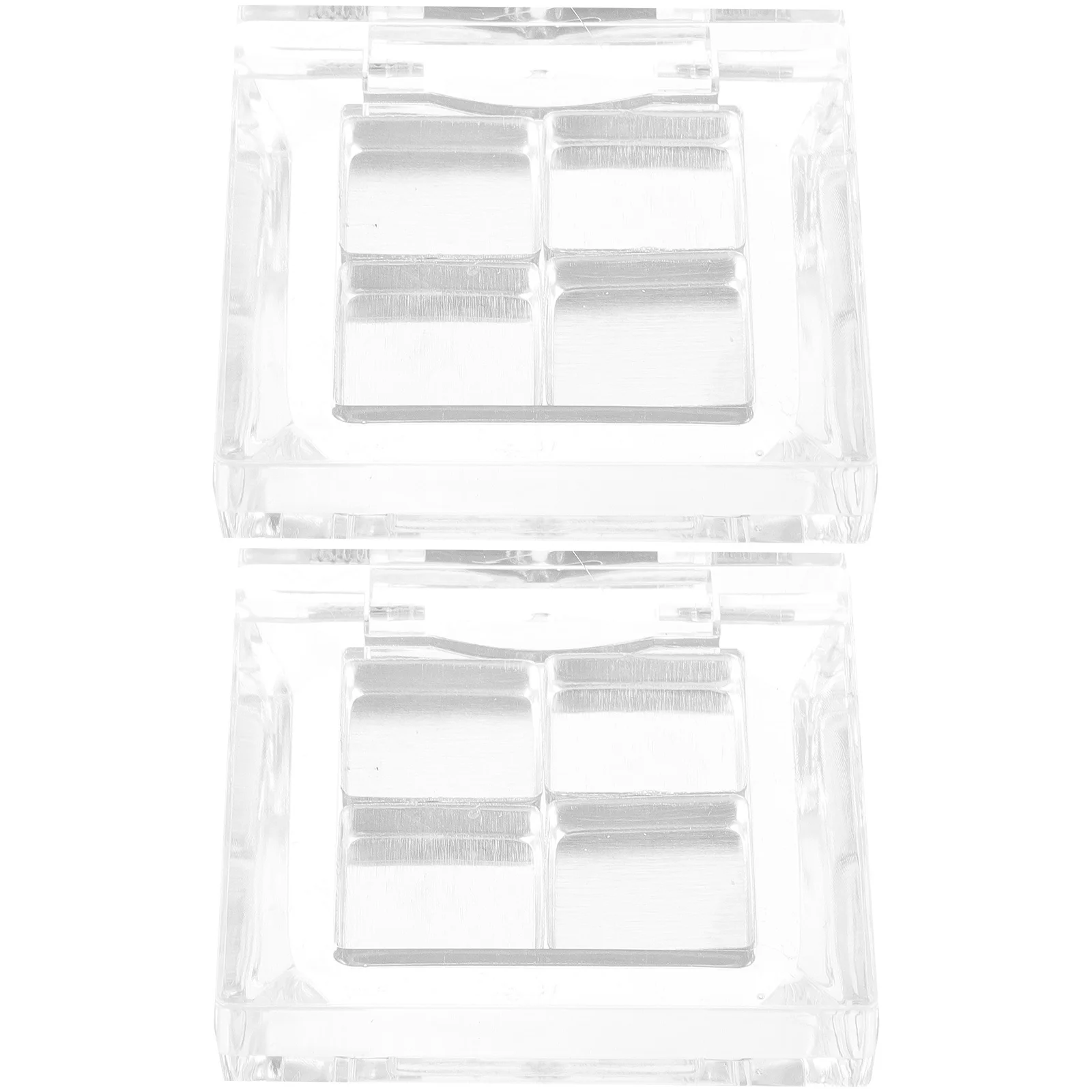

2 set Small Empty Eyeshadow Pan Diy Eyeshadow Case For Women Lightweight Makeup Holding Plate Storage Cases Travel