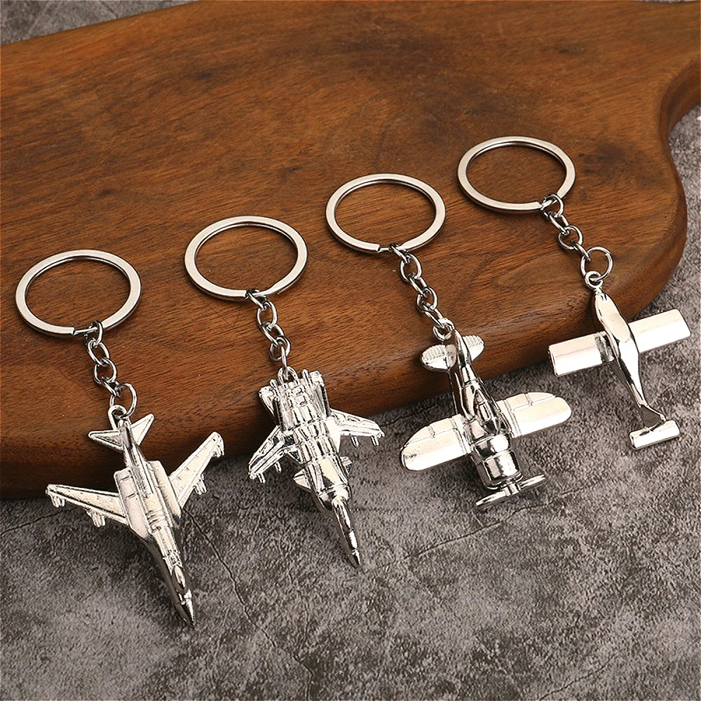 

Creative Aircraft Keychain Simulation Aircraft Model Key Chain for Men Pendant Aviation Enterprise and Creative Small Gift Keys