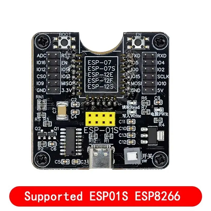 B04B- Development Board Test Programmer Socket Burn Debugger For ESP01S Burn Fixture Test Board