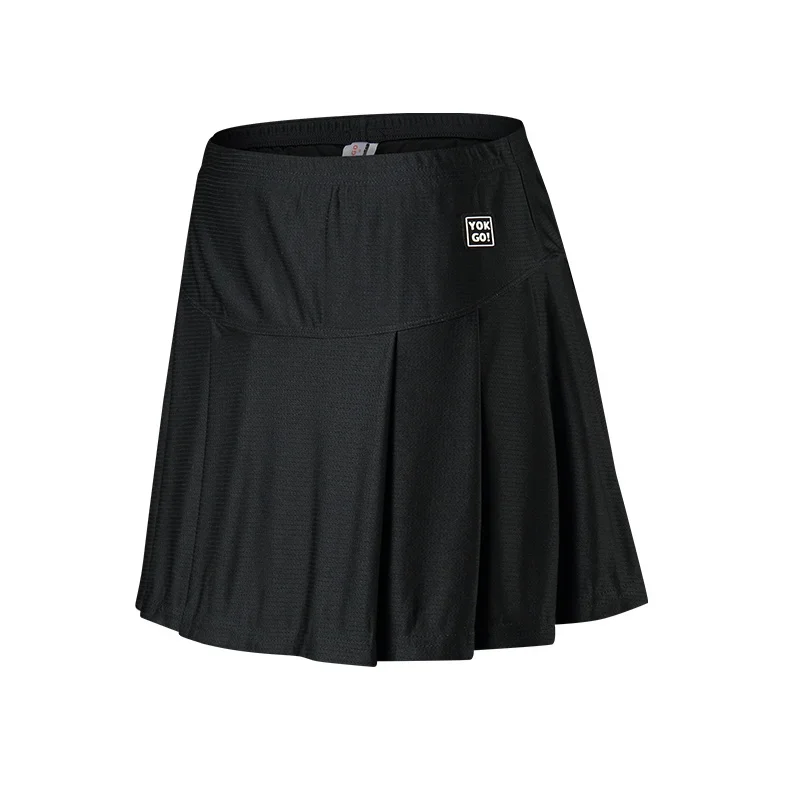 Women Sport Running Skirt Fake Two Pieces Badminton Clothes Tennis Pleated Skort for Gym Girls