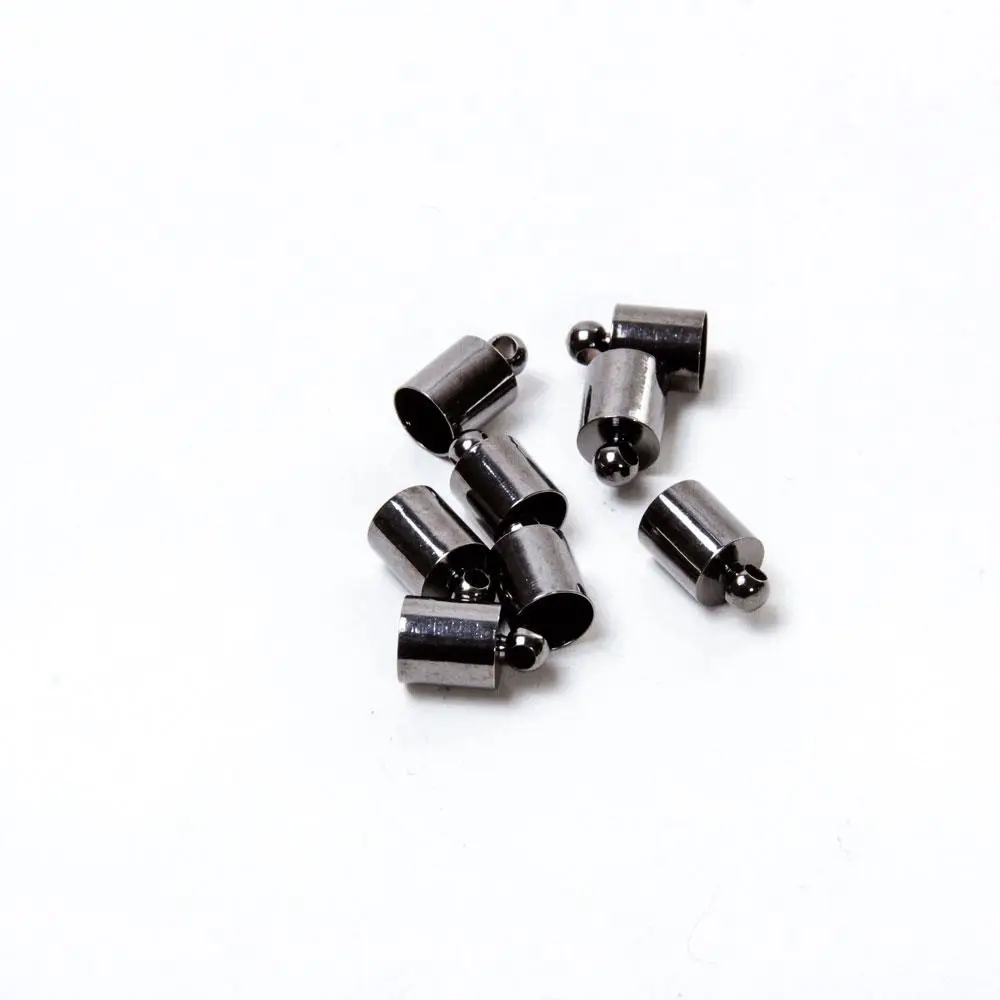 Metal Cylindrical Earrings Head (10'lu)