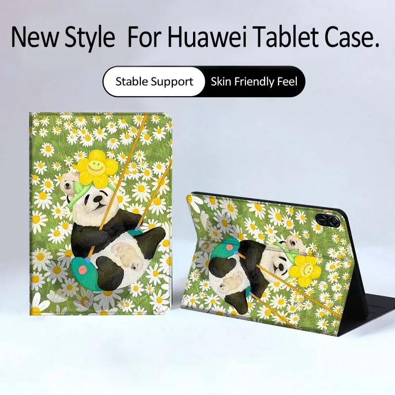 

Cute Art Panda Pattern For Huawei MatePad Pro Air 12 X Honor Pad 8 V8 9 13 GT GT2 3 12.6 13.3 Inch Tablet Case