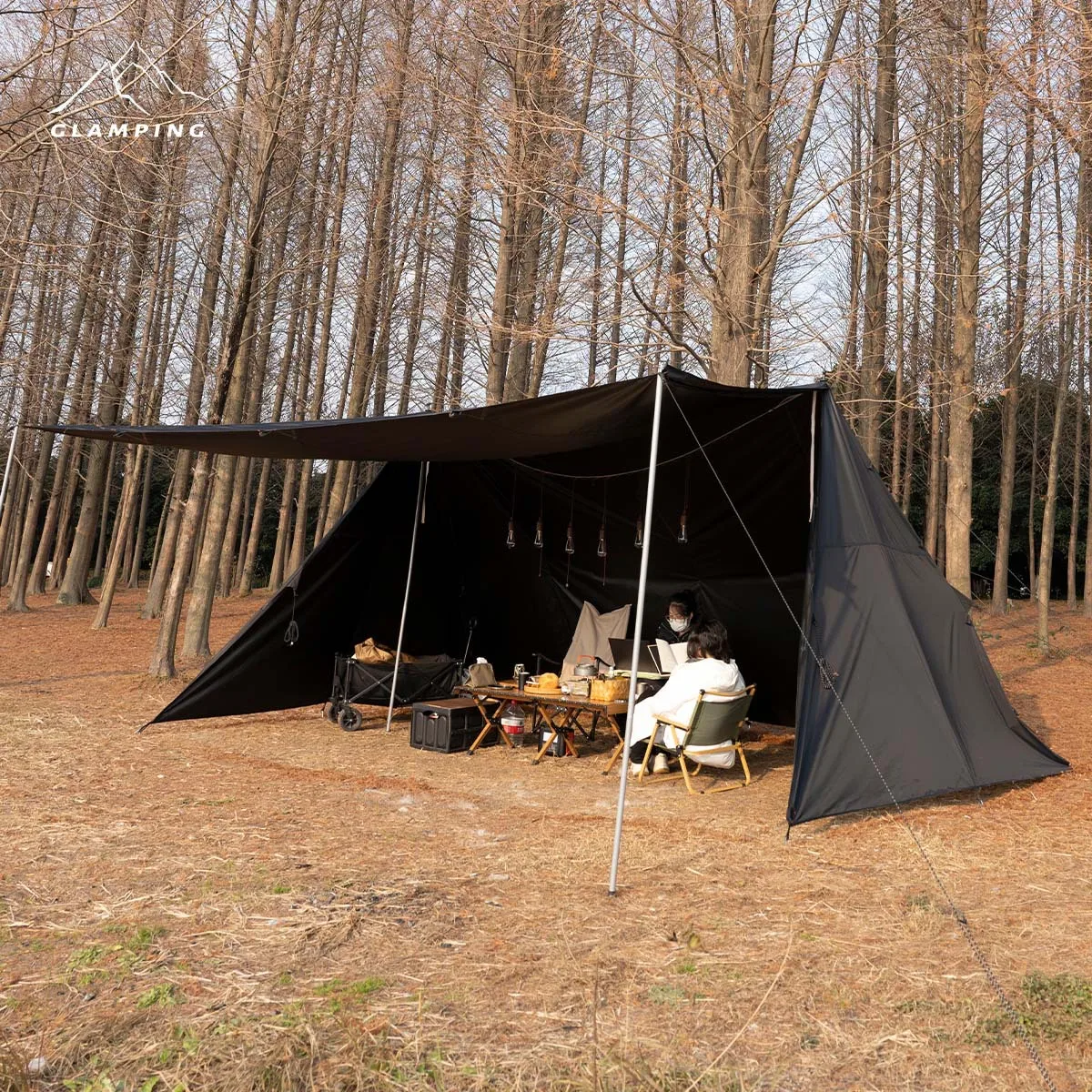 

A Tower Canopy Tent Outdoor Vinyl Coating Sun Protection Rain And Wind Protection Living Room Canopy Blackening Camping