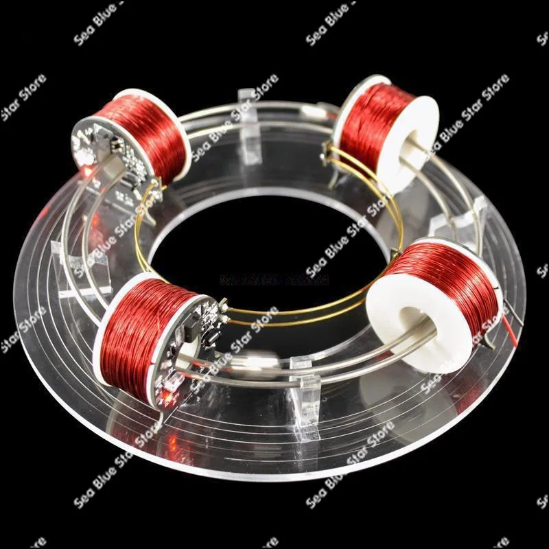 Electromagnetic ring cyclotron scientific experiment novelty toy physics self-made electromagnetic teaching aids model