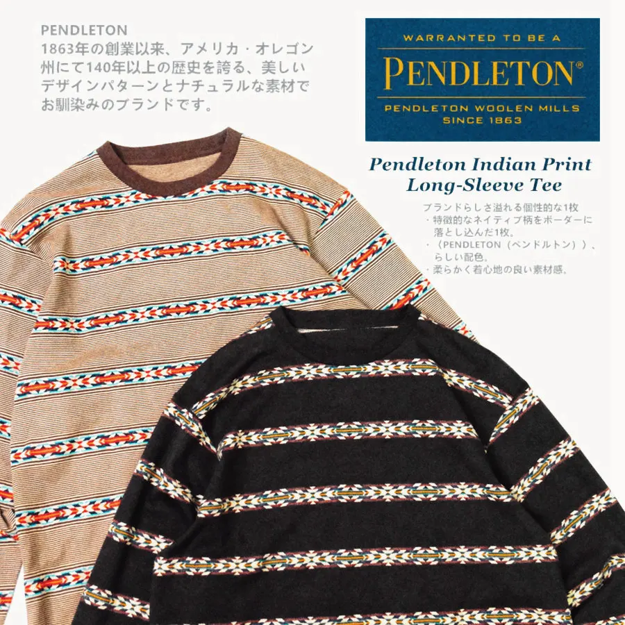 

PENDxxxON Jacquard Long Sleeve T-Shirt Sweater