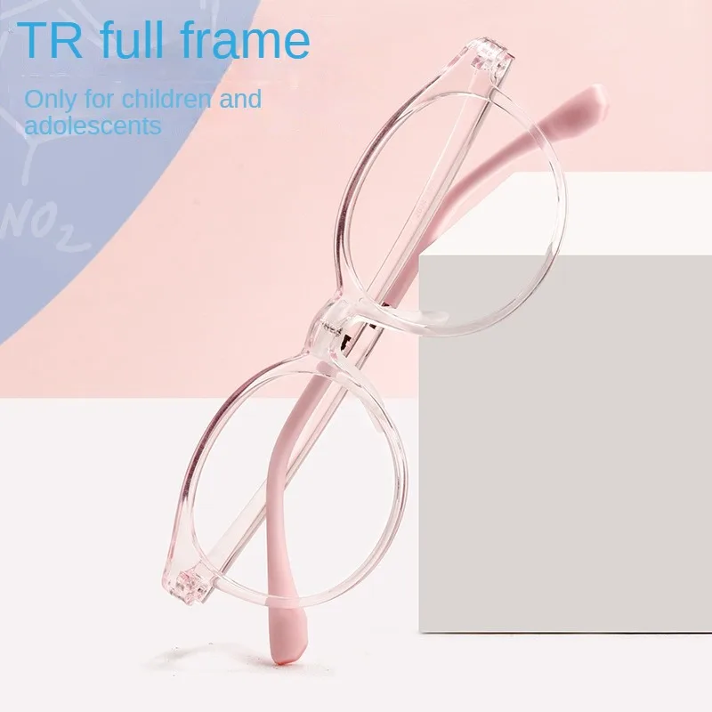 

New Kids Glasses Myopia Prescription Optical Eyeglasses Boys Girls TR90 Silicone Safe Flexible Children’s Glasses Frame 2604ET