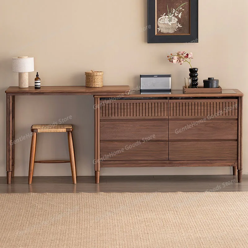 

Bedroom Wood Vanity Table Drawers Storage Makeup Accessories Coffee Dressing Table Modern Study Vestidores Trendy Furniture