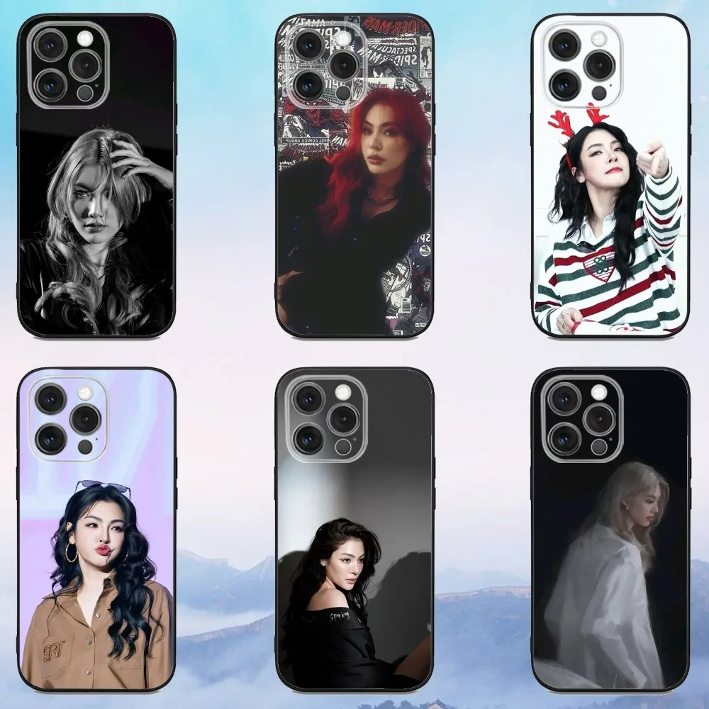 

P-Peraya M-Malisorn Faye Phone Case For iPhone 16e,16,15,14,13,12,11,Pro,X,XS,Max,XR,Plus,Mini Soft Black Cover