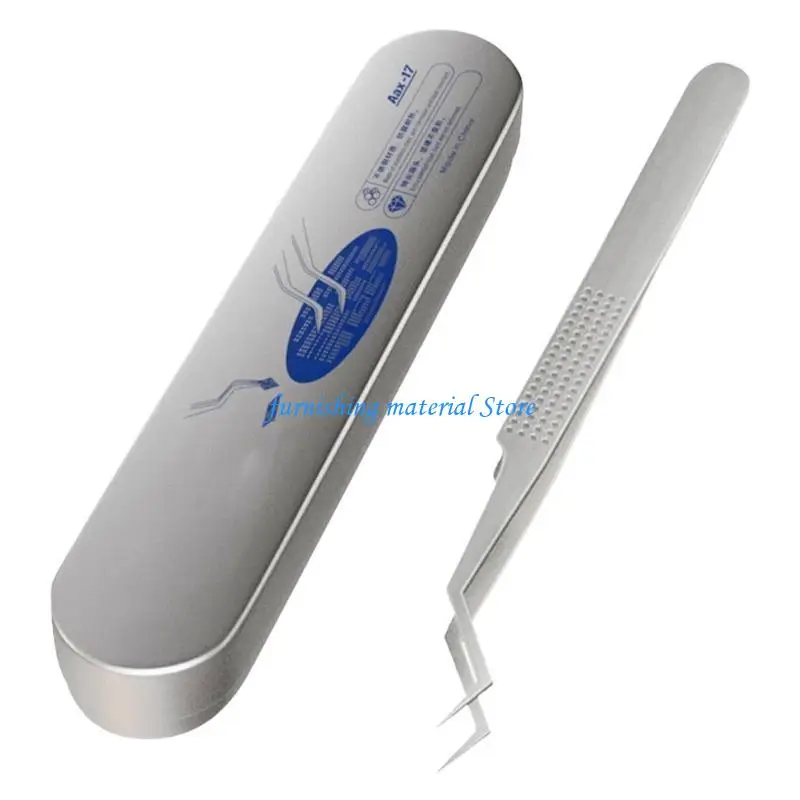 

Y5GD Chip Tin Positioning Tweezers Nonmagnetic Stainless Steel Anticorrosion Solder Electronics Repair Soldering Tweezers
