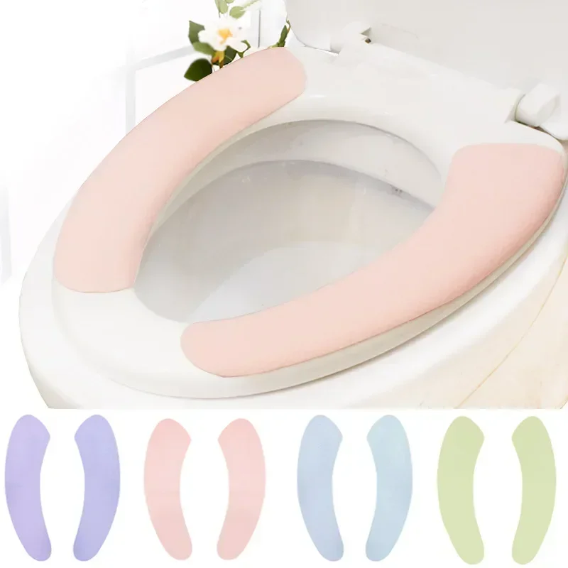 Toilet Seats Cover Products Bathroom Accessories Washable Mat Colors Mats Fiber 4 Floor Man-made Set Seats Bowl. Cushion Glue