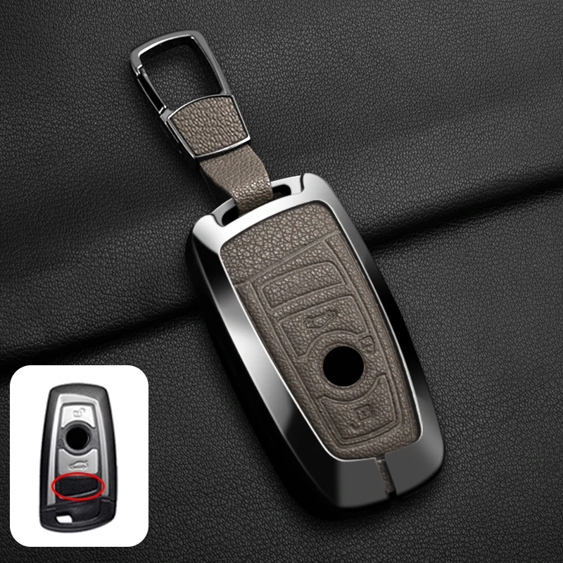 Zinc Alloy Leather Car Smart Key Case Cover For Bmw F20 F30 G20 f31 F34 F10 G30 F11 X3 F25 X4 I3 M3 M4 1 3 5 Series Accessories