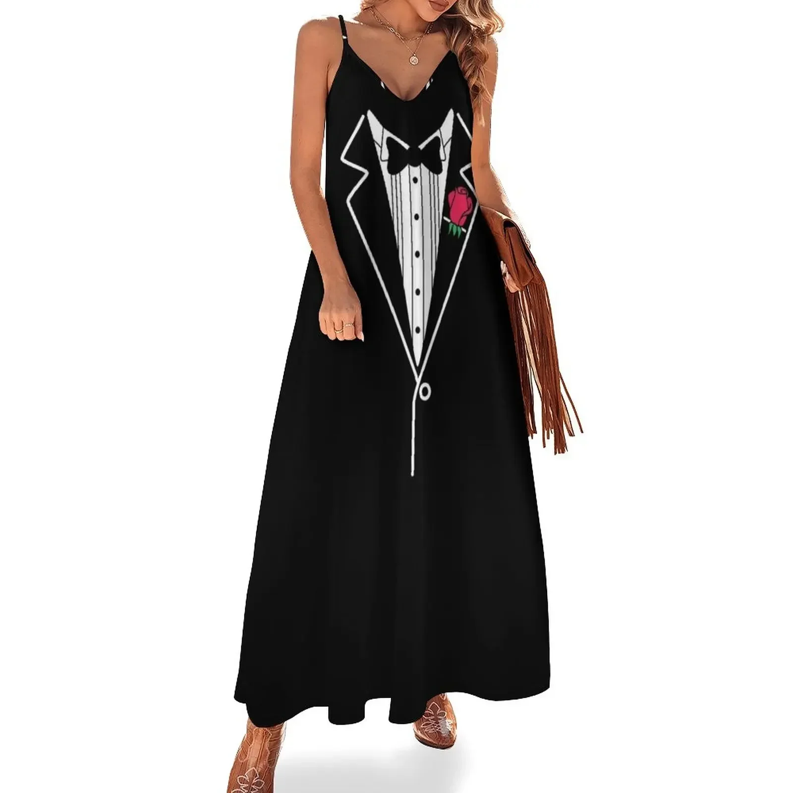 

Tux Tee Sleeveless Dress summer women's dress 2025 Women long dress