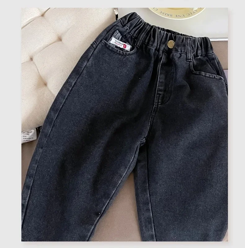 Boys Jeans Pant Fall Pants 2024 New Children Soft Pants Children Baby Boys Casual Pants Baby Boys Fashion Jean Pant