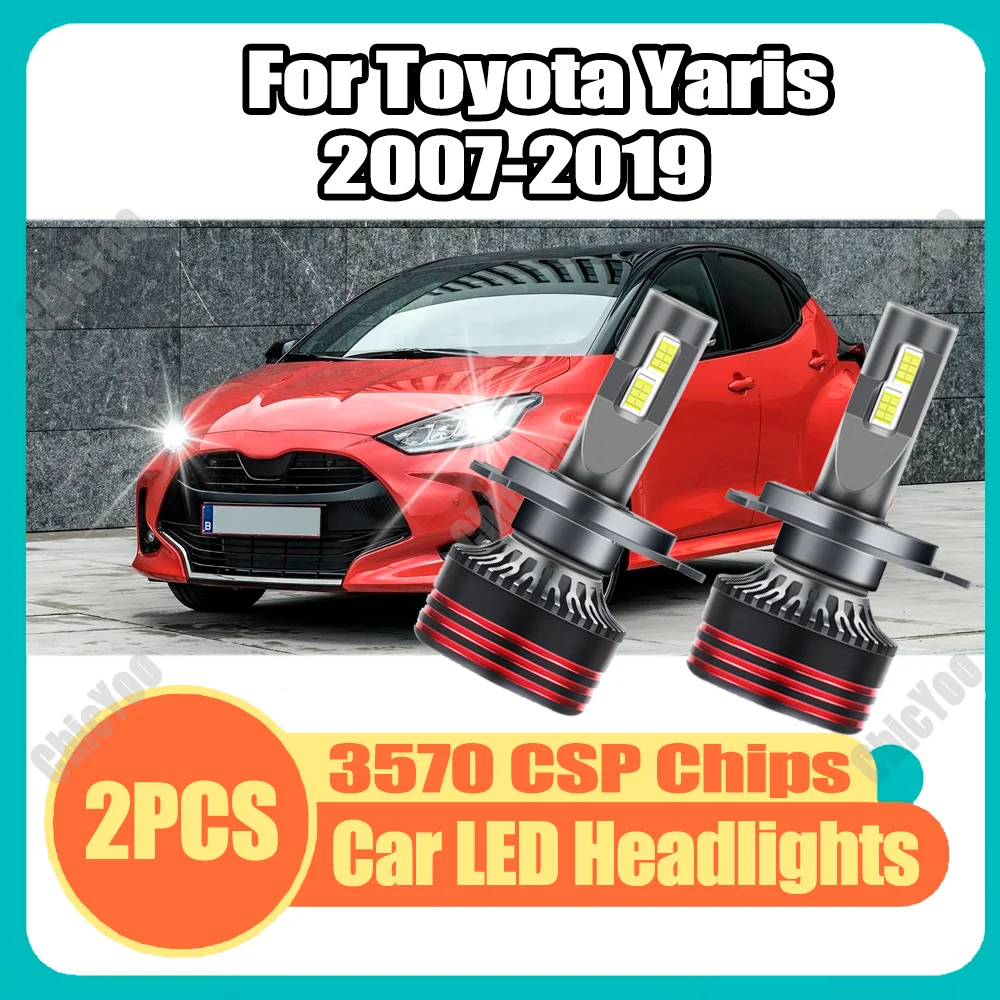 

2PCS 150W 30000LM Car Headlights 6000K White For Toyota Yaris 2007 2008 2009 2010 2011 2012 2013 2014 2015 2016 2017 2018 2019