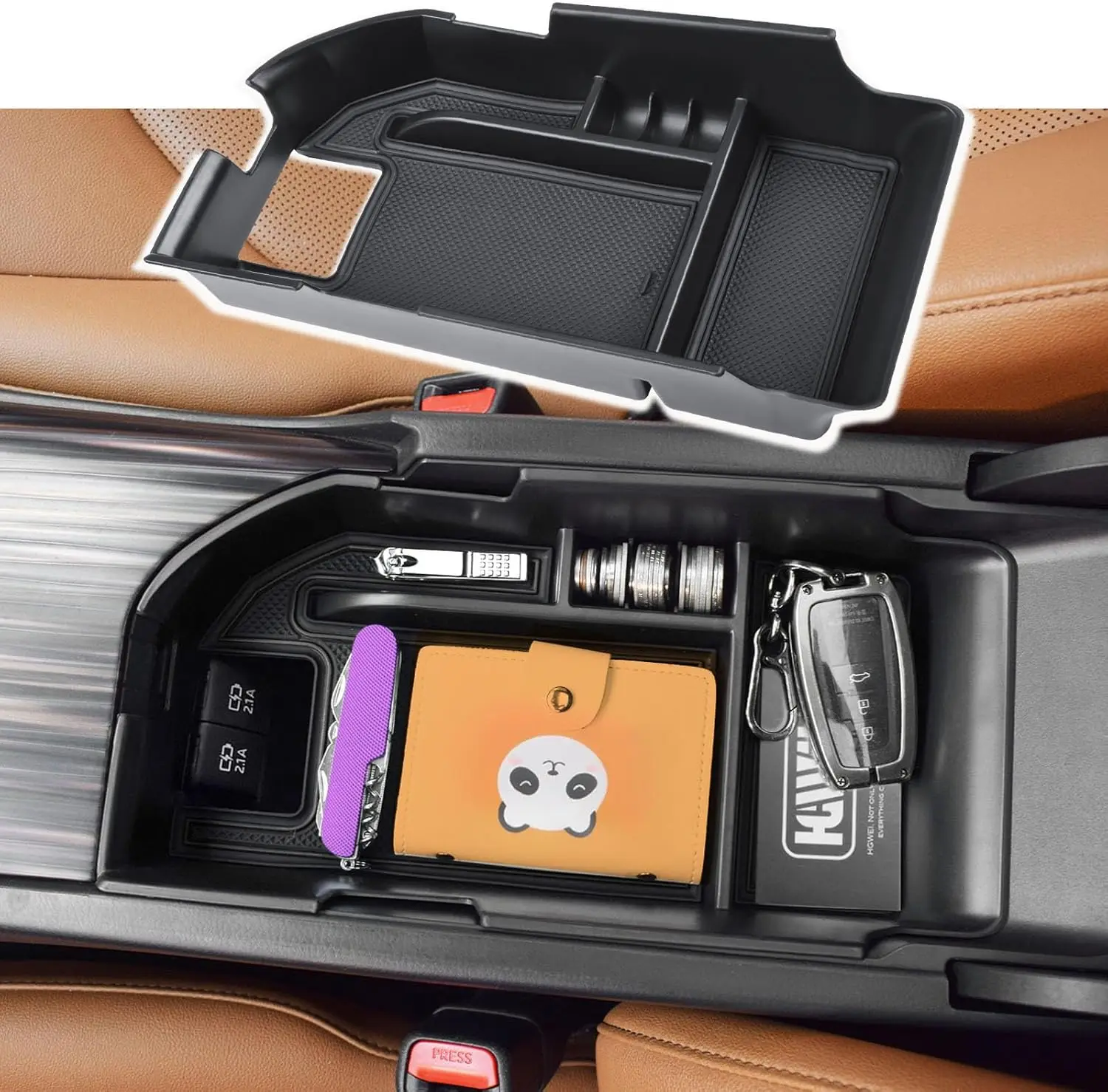

For Toyota Camry XLE XSE 2018-2021 2022 2023 Accessories Car Armrest Storage Box Center Console Organizer Tray Glove Coin Holder