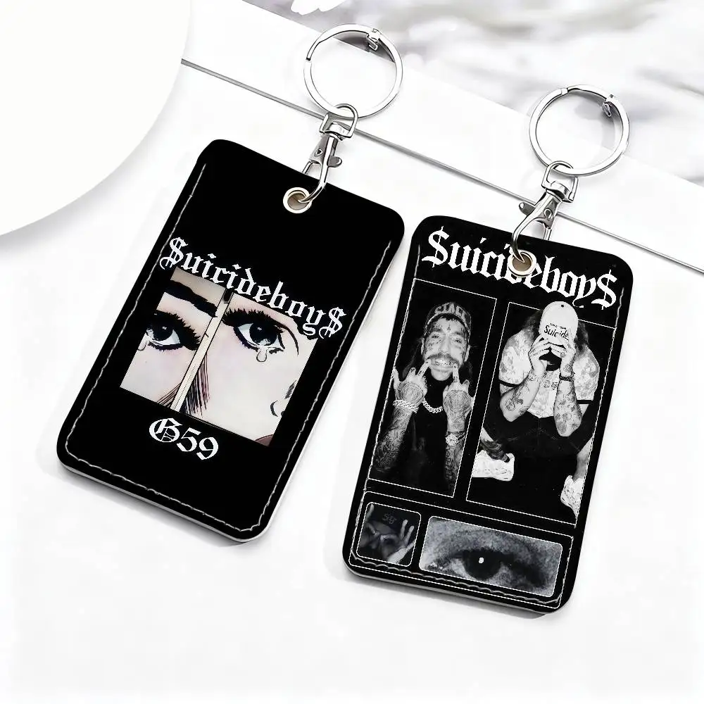 Hip Hop S-SuicideBoys G59 Card Holder Suitable For Student Bus Subway Bank Gym  and Keychain Loss Prevention
