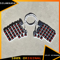 Silakka54 Split Keyboard Wired Hot Swap Support QMK/VIAL Keyboard Ergonomics RP2040zero Customized PC Gamer Accessories